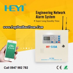Tủ báo động HEYI HY-518A (PSTN), LINE điện thoại (báo trộm)