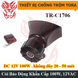 Còi hú báo động khẩn cấp điều khiển từ xa TR-C1706 100W